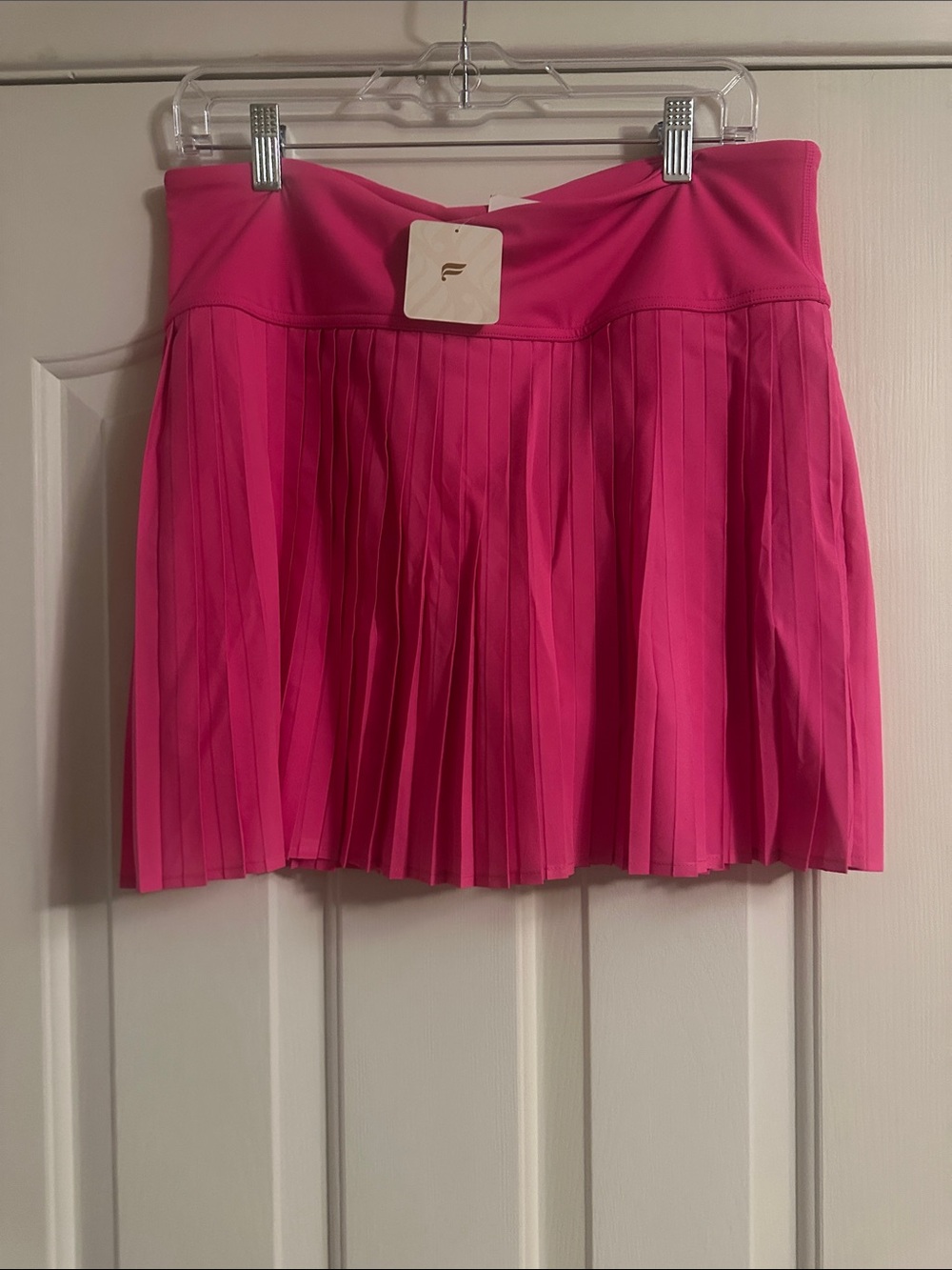 Fabletics Hot Pink Pleated Skater Skirt
